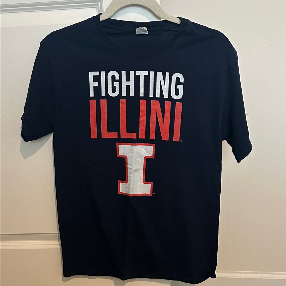Navy Mens Small Illini t shirt
